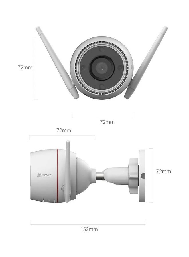 EZVIZ - C3TN 2K 3 MP Resolution Smart Surveillance Camera - Image 1