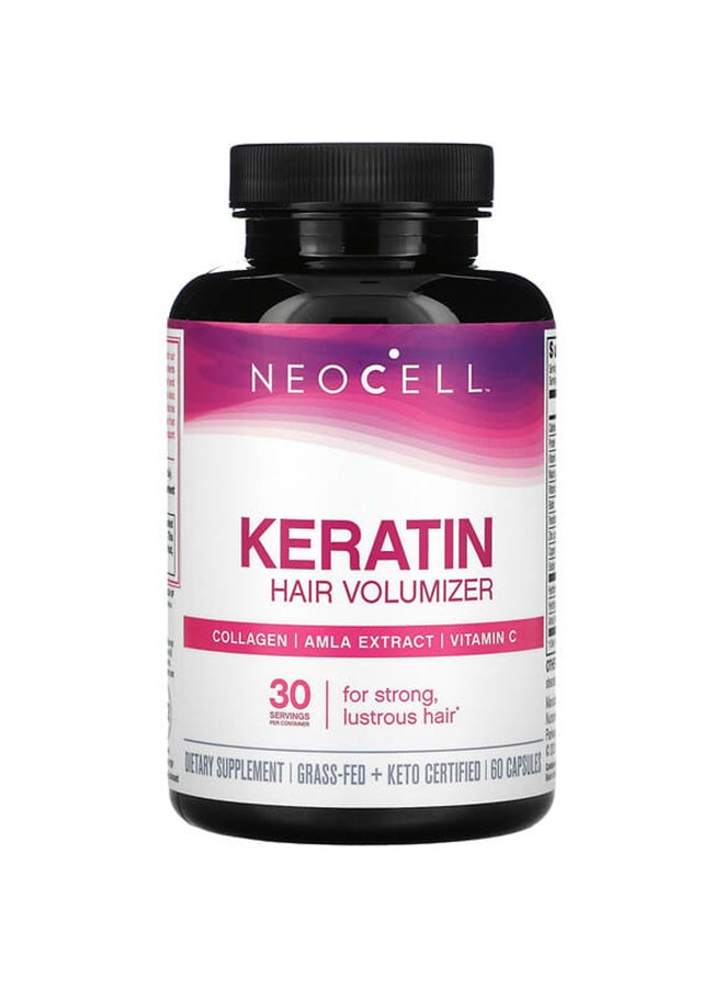 NEOCELL Collagen And Amla Extract Keratin Hair Volumizer - 60 Capsules - Image 1