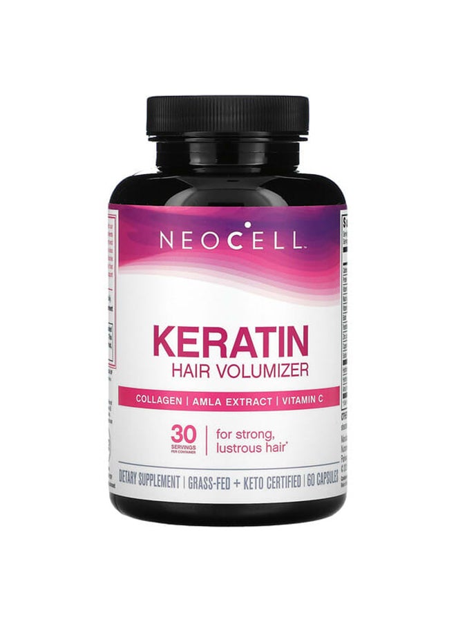 NEOCELL Collagen And Amla Extract Keratin Hair Volumizer - 60 Capsules - Image 1