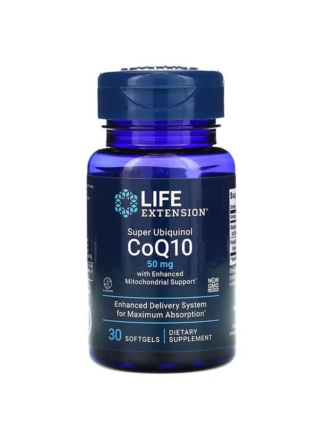لايف إكستنشن مكمل غذائي سوبر إبيكينول بمساعد الإنزيم Q-10 مع داعم لعمل الميتوكوندريا من 30 كبسولة هلامية - Image 1
