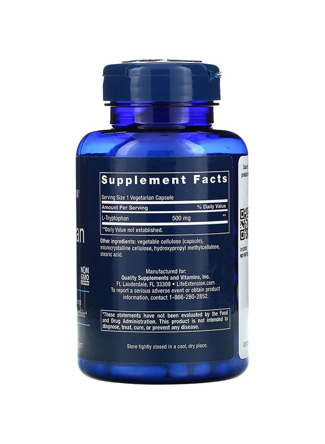 Life Extension Amino Acid L-Tryptophan - 90 Vegetarian Capsules - Image 2