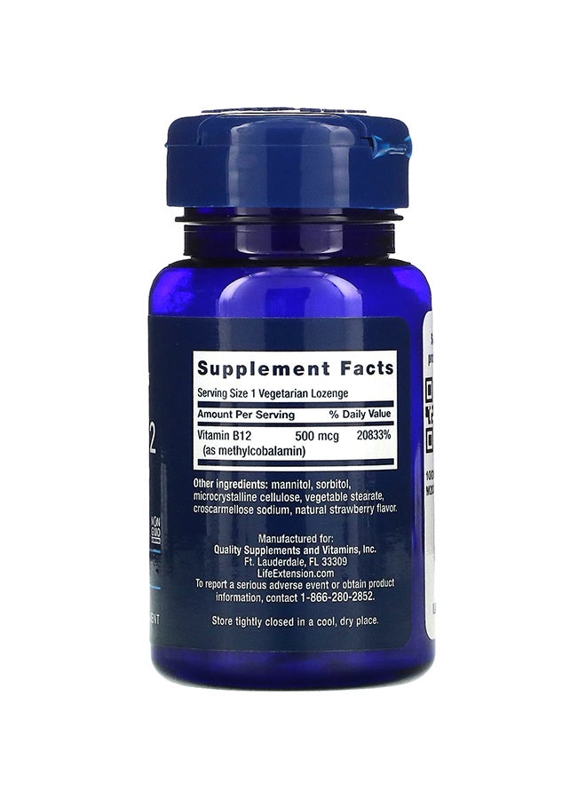لايف إكستنشن فيتامين B12 الأساسي - 100 قرص - Image 2