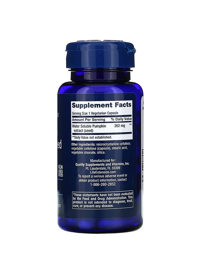 لايف إكستنشن عبوة ووتر سوليوبل مستخلص بذور اليقطين - 60 كبسولة - Image 2