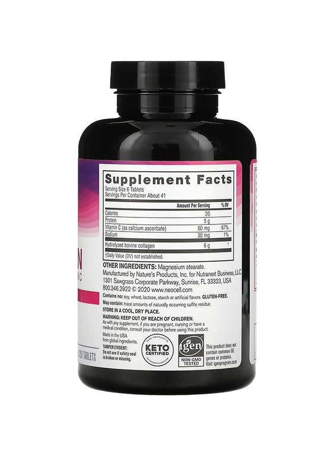 NEOCELL Super Collagen +C Dietary Supplement - 250 Tablets  - Image 2
