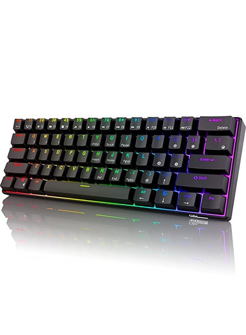 RK61 Dual - Mode Bluetooth/Wired Hot Swapable RGB Mechanical Gaming Keyboard Red Switch