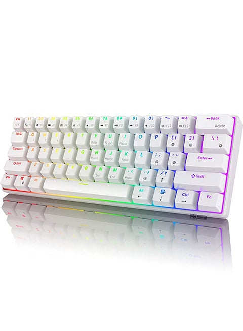 RK61 Dual - Mode Bluetooth/Wired Hot Swapable RGB Mechanical Gaming Keyboard Brown Switch