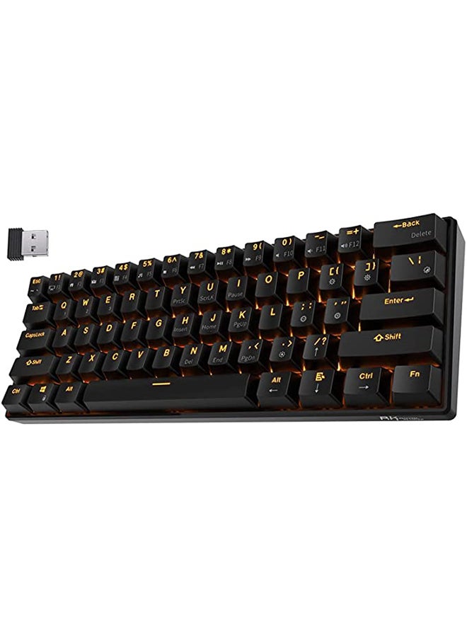 Royal Kludge - RK61 Tri - Mode Hot Swapable RGB Mechanical Gaming Keyboard Brown Switch - Image 1