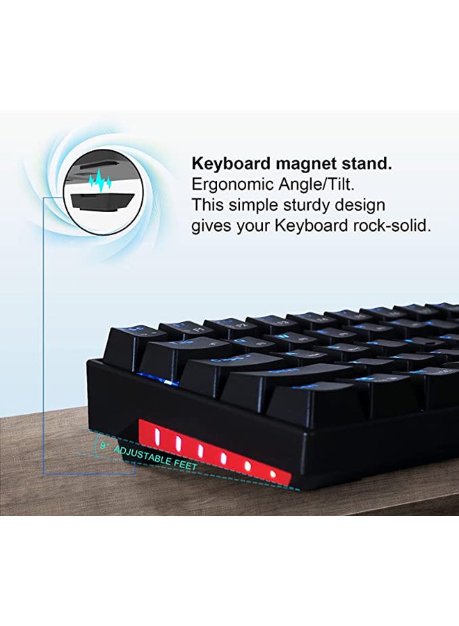 Royal Kludge - RK71 Dual - Mode Hot Swapable RGB Mechanical Gaming Keyboard Red Switch - Image 1