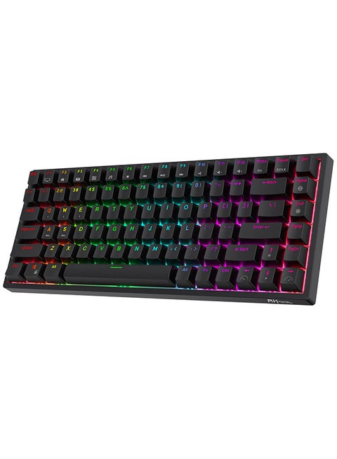 RK84 Tri - Mode Hot Swapable RGB Mechanical Gaming Keyboard Red Switch