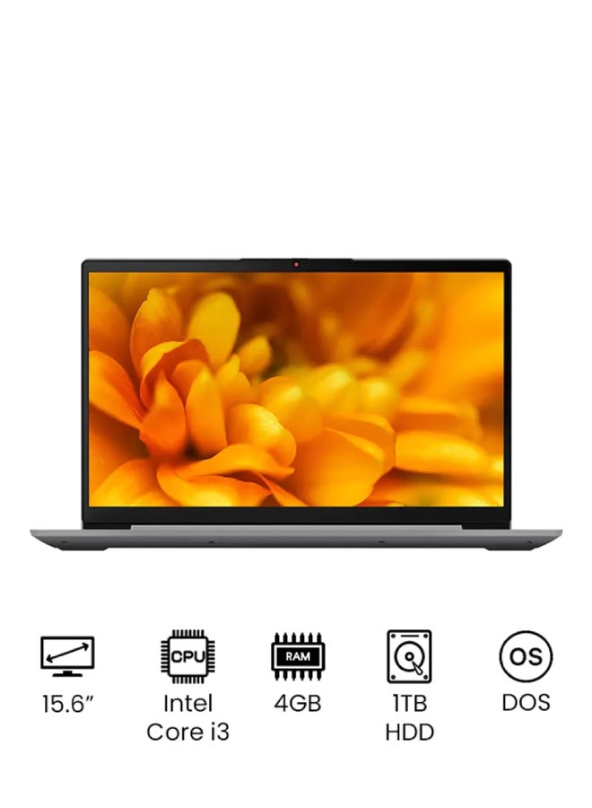 Lenovo - IdeaPad 3 15ITL6 Laptop With 15.6-Inch FHD Display, Core i3 Processor/4GB RAM/1TB HDD/DOS (Without Windows)/Intel UHD Graphics Card English/Arabic Arctic Grey - Image 1