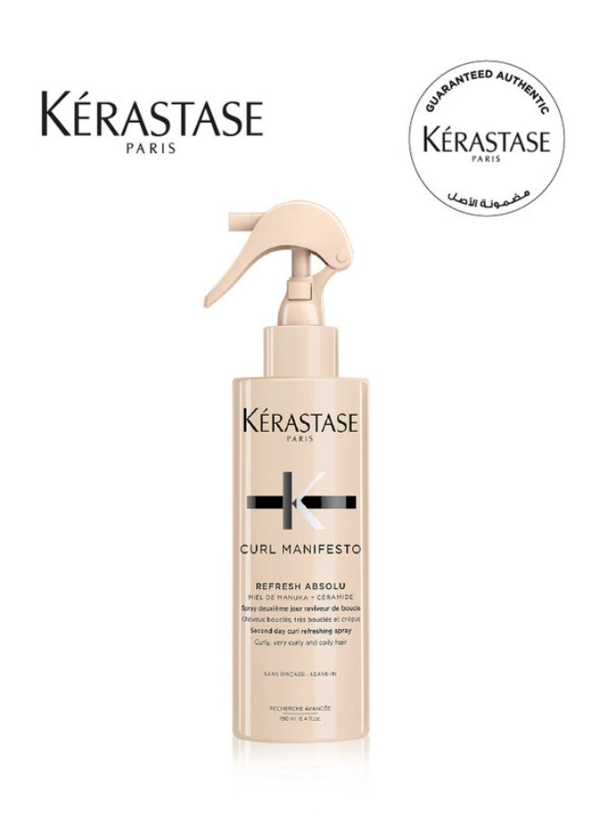 KERASTASE - Curl Manifesto Refresh Absolu Spray 190ml - Image 1