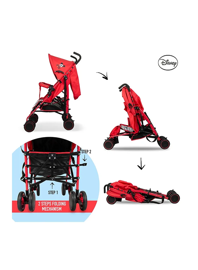 Disney Minnie Mouse Lightweight Adventure Stroller With Storage Cabin