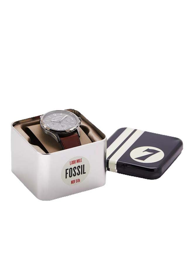 FOSSIL - Men's Forrester Chrono Water Resistance Leather Chronograph Watch FS5815 - Image 1