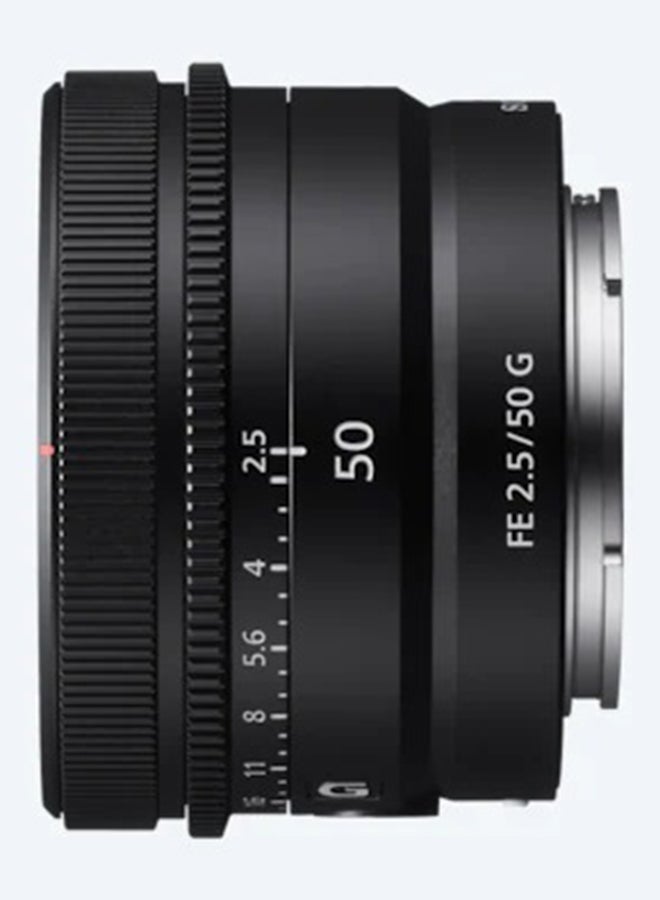 Sony - Sel50F25G Full Frame Lens Fe 50Mm F2.5 G Premium G Series Prime Lens, Black, Sel50F25G.Syx - Image 1