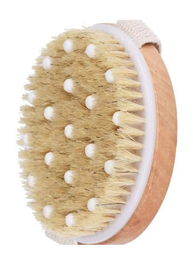 Exfoliating Bath Back Scrubber Beige/White - Image 1
