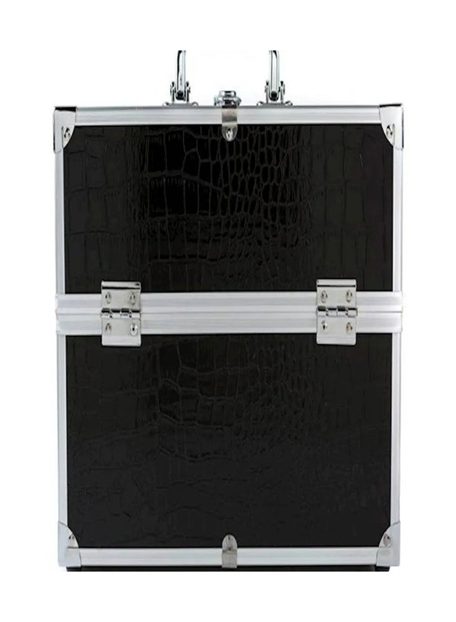 Cosmetics Organizer Storage Box Black/Silver - Image 3