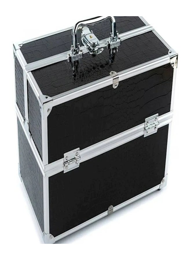 Cosmetics Organizer Storage Box Black/Silver - Image 4