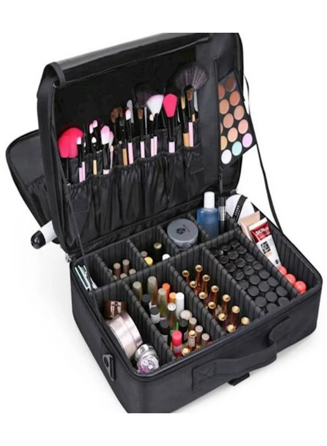 Generic - Multistorage Professional Makeup Bag Black - Image 1