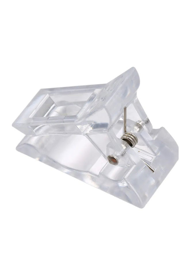 طقم مشابك أظافر جل شفافة سريعة التركيب من 10 قطع شفاف - Image 5