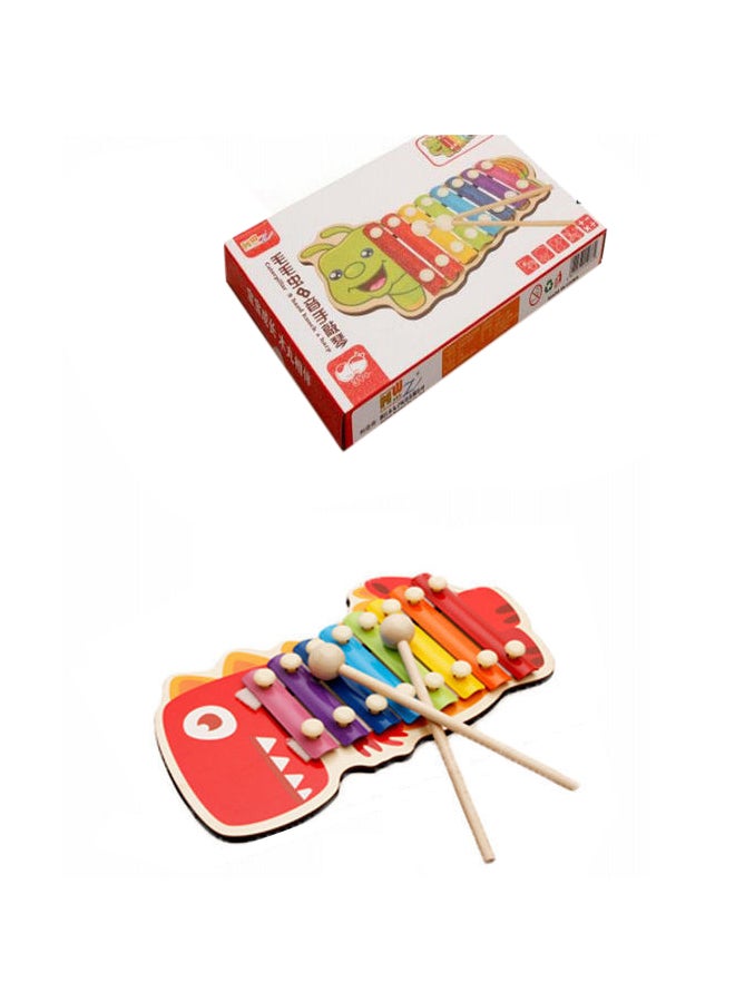 كيدل لعبة آلة موسيقية إيقاعية على شكل رسومات كرتونية من الخشب 24.3x10x2سم - Image 2