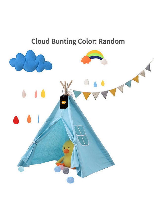 Kidle Portable Cotton Carva Teepee Indoor Kids Tent 100x100x110cm - Image 2