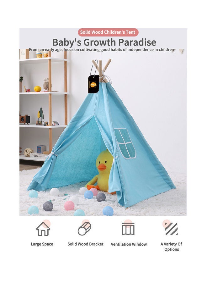 Kidle Portable Indian Cotton Carva Tipi Teepee Tent Indoor Playhouse 140x140x145cm  - Image 2
