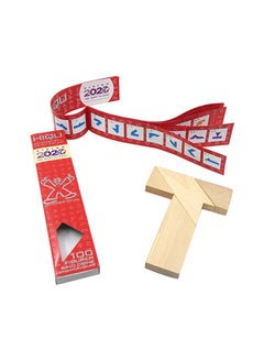 Kidle T-word Educational Wooden Classic Tangram Variety Building Block Toy 22.5x4x1.3cm  - Image 1