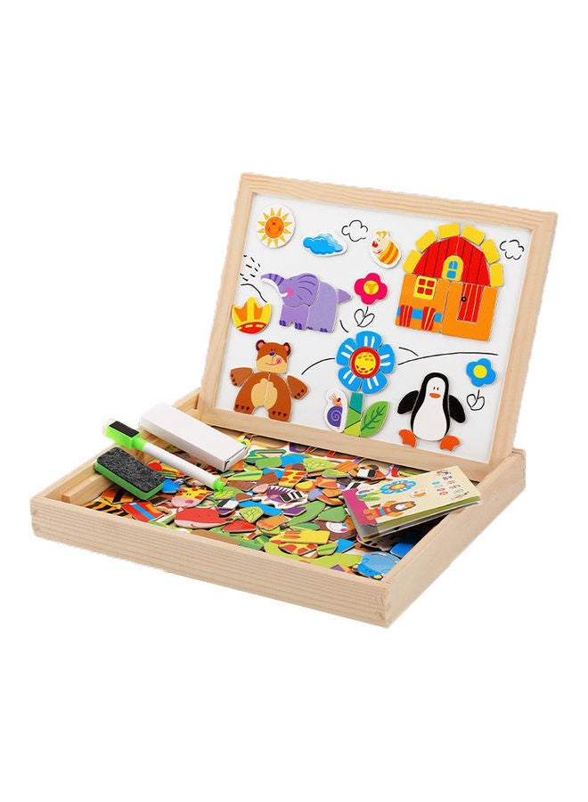 Wooden Magnetic Board Puzzle Game Toy 30x23.5x4cm - v1658386439/N53335886A_1