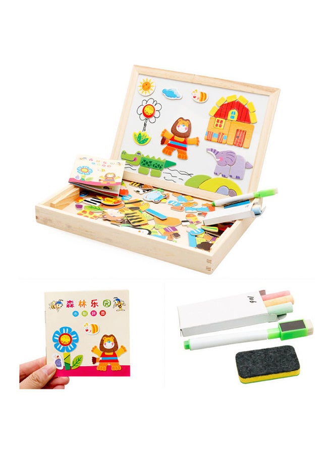 Wooden Magnetic Board Puzzle Game Toy 30x23.5x4cm - v1658386439/N53335886A_2