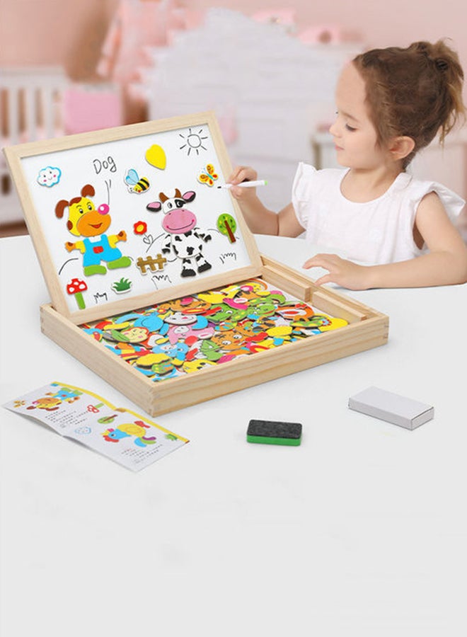 Wooden Magnetic Board Puzzle Game Toy 30x23.5x4cm - v1658386439/N53335886A_3