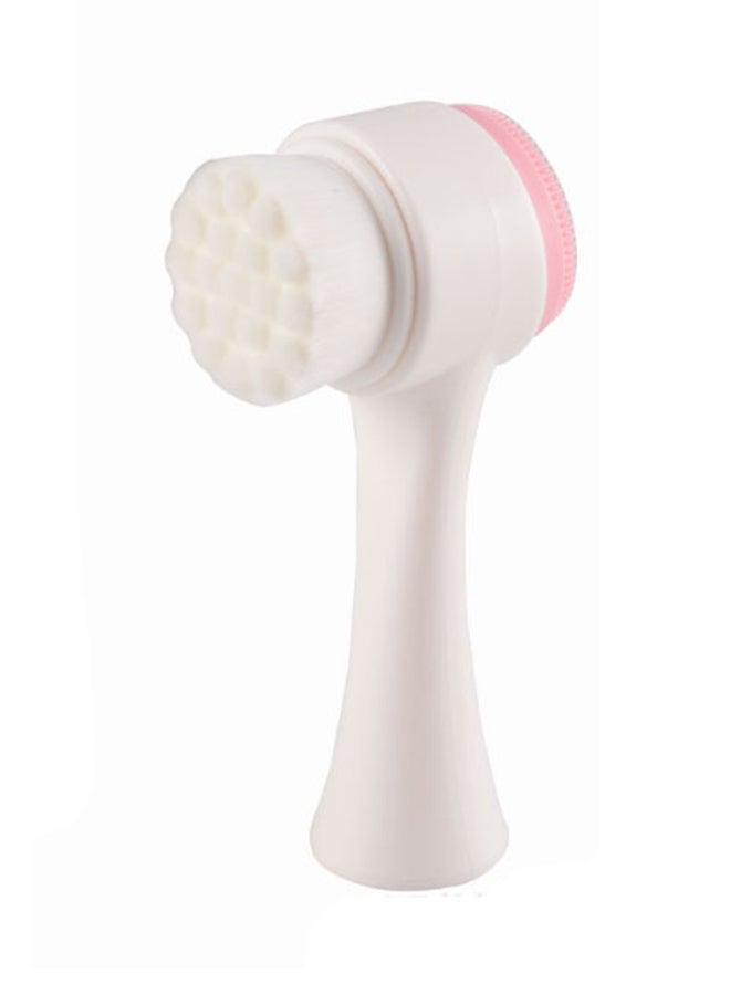 Aila - Dual-Action Silicone Facial Cleansing Brush White 13 x 6cm - Image 1