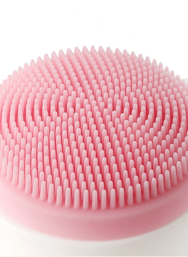Aila - Dual-Action Silicone Facial Cleansing Brush White 13 x 6cm - Image 1
