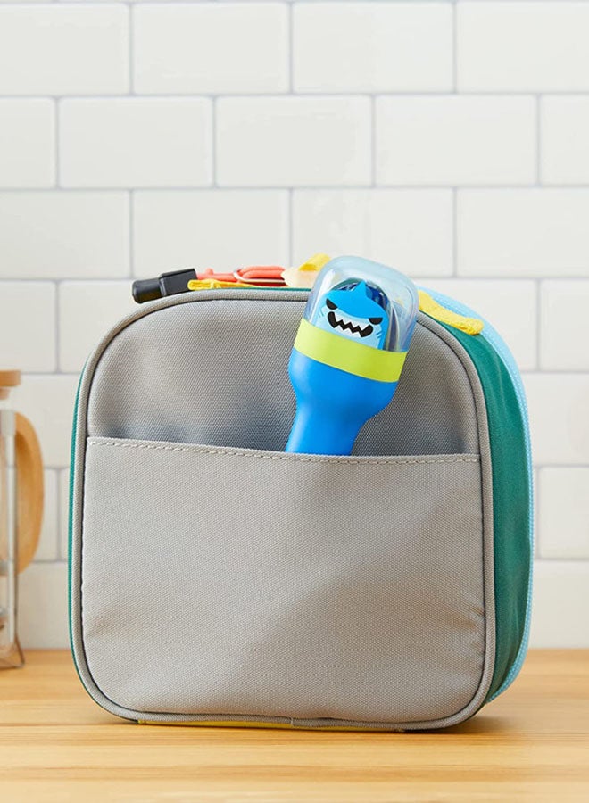 ZOKU 4-Piece Shark Pocket Utensil Set Blue 4.6x2.8x17cm  - Image 4