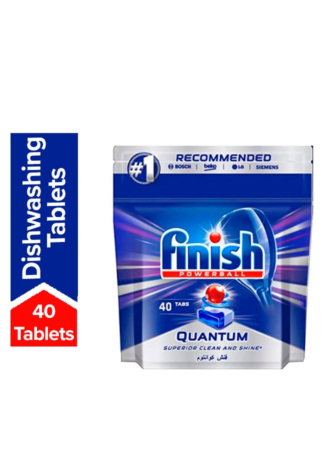 Finish - Quantum Dishwasher Detergent Tablets 40 Tablets - Image 1