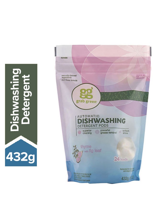 Grab Green Automatic Dishwashing Detergent Pods 432grams