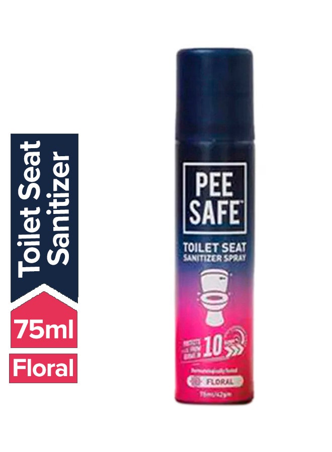 PEE SAFE Toilet Seat Sanitizer Spray Floral 75ml - Image 1