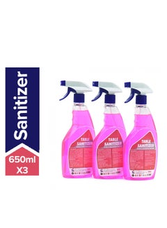 Table Sanitizer Pink 3 x 650ml