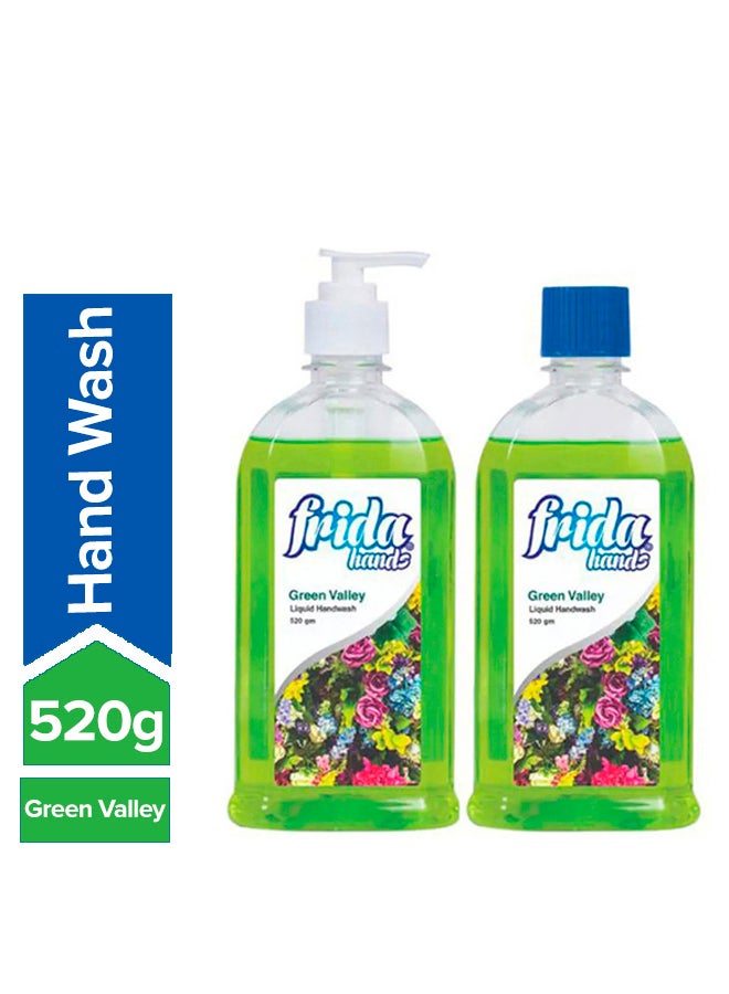 فريدا صابون سائل للأيدى الوادى الأخضر 1+1 أخضر 520جرام