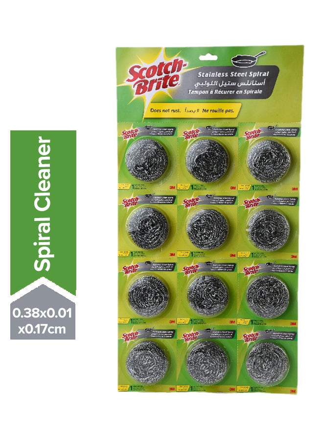سكوتش برايت حلزوني معدني 12 قطعة - Image 1