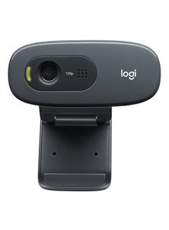 Logitech C270 Hd Webcam 720P 30Fps Built-In Noise Reducing Mic Auto Light Correction For Skype-Facetime-Hangouts-Webex-Pc-Mac-Laptop-Macbook-Tablet Black  - Image 1