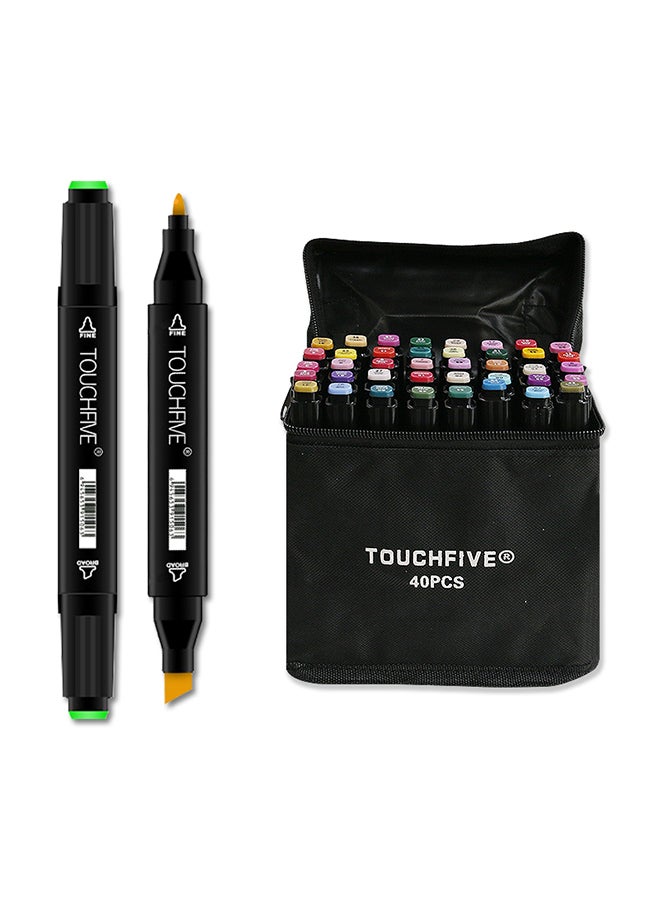TOUCHFIVE 40-Piece Architectural Color Marker Multicolour