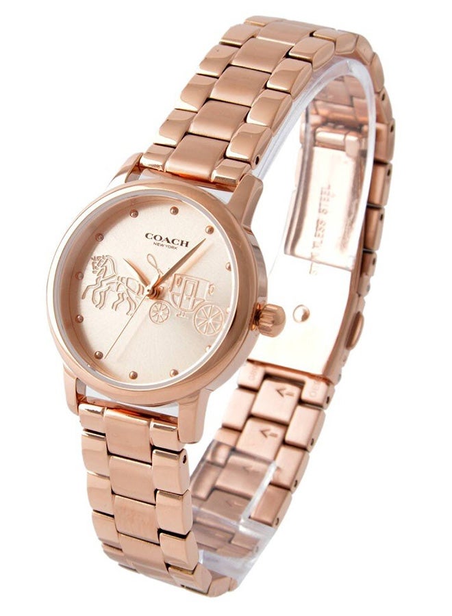 COACH - Women's Grand  Rose Gold Dial Watch - 14502977 - Image 1