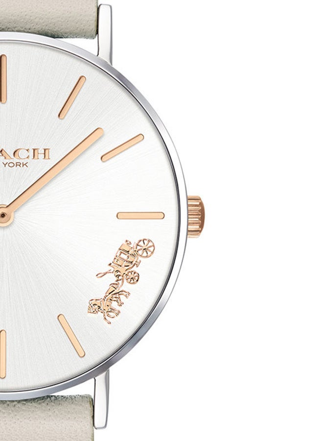 كوتش ساعة بيري بقرص أبيض فضي - طراز 14503116 للنساء - Image 4