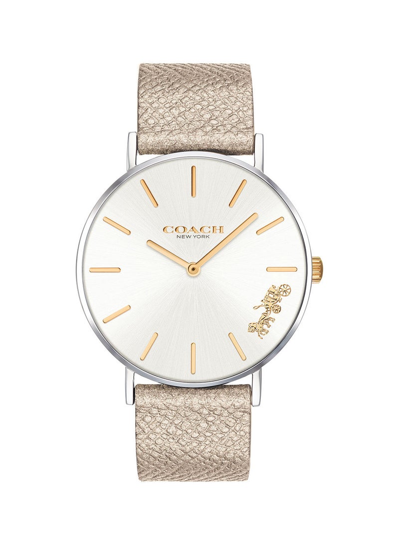 COACH Women's Perry  Silver White Dial Watch - 14503157 - Image 1