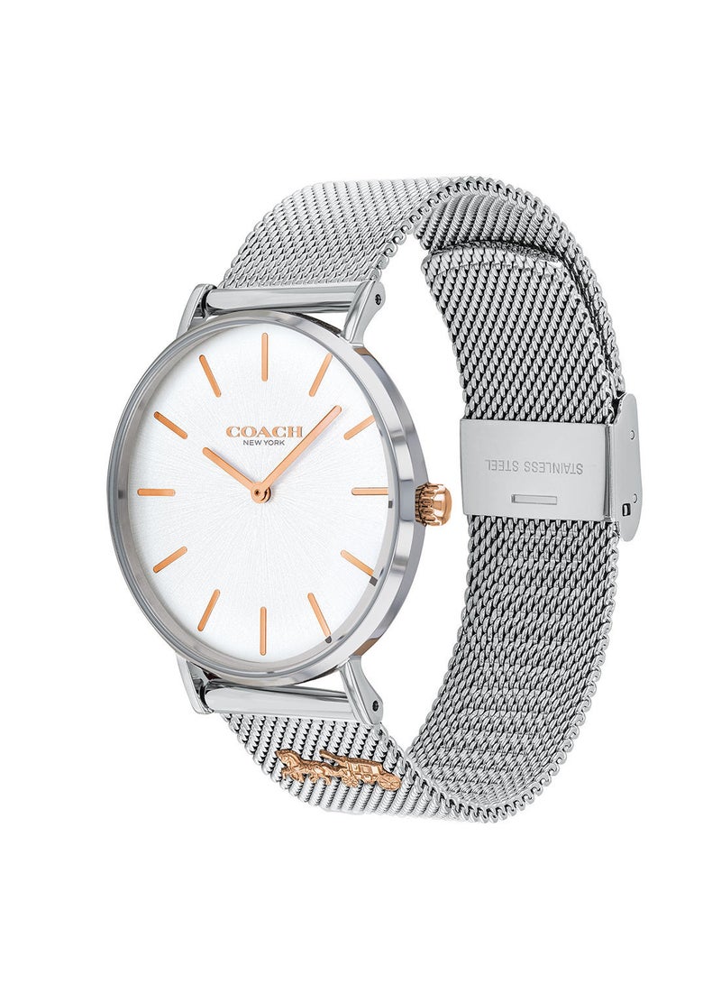 COACH Women's Perry  Silver White Dial Watch - 14503336 - Image 2