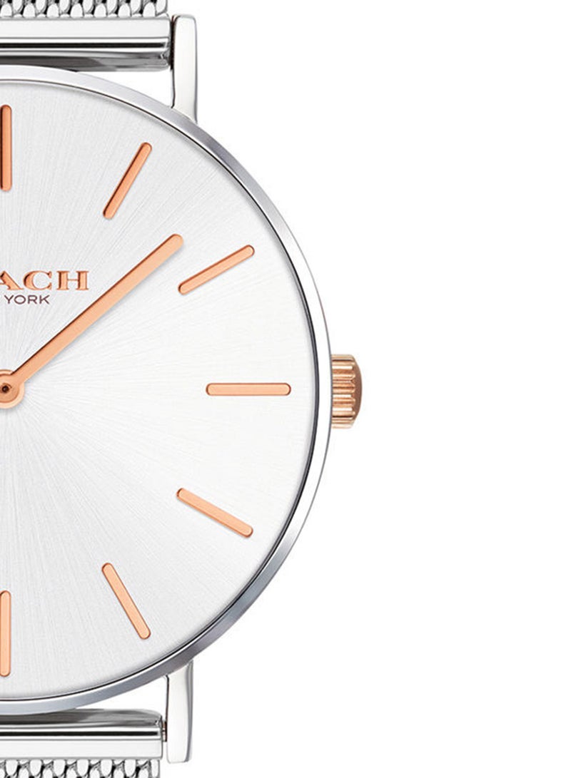 COACH Women's Perry  Silver White Dial Watch - 14503336 - Image 4