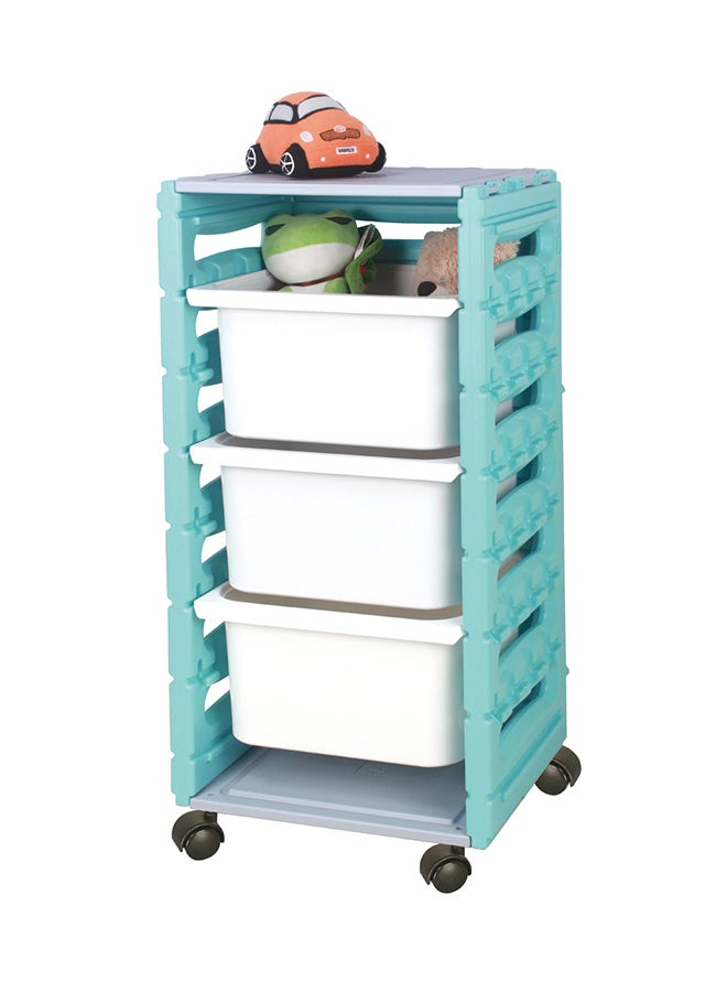 Ching-Ching 3 Drawers Cabinet With Castors - Image 2