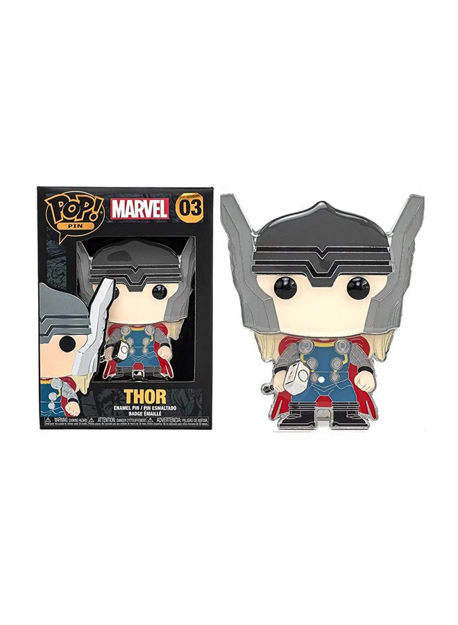 Funko Enamel Pop Pin! Marvel: Thor Marvel Collectable Enamel Figure, MVPP0003 3.75inch  - Image 2