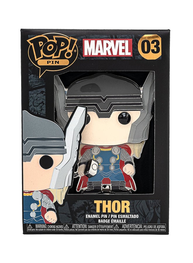 Funko Enamel Pop Pin! Marvel: Thor Marvel Collectable Enamel Figure, MVPP0003 3.75inch  - Image 3