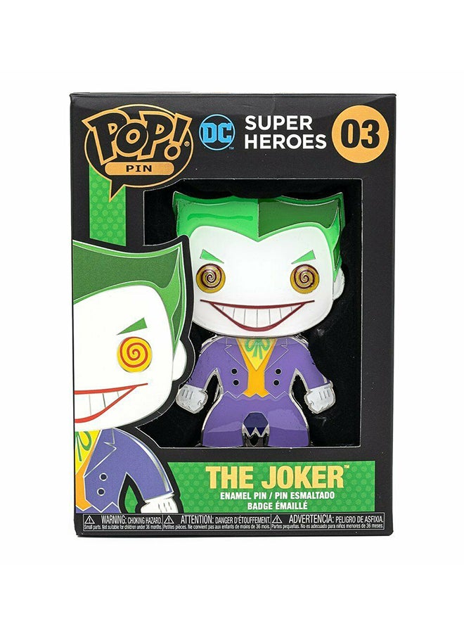 Funko Enamel POP Pin! Joker Collectable Enamel Figure DCCPP0003 3.75inch - Image 2